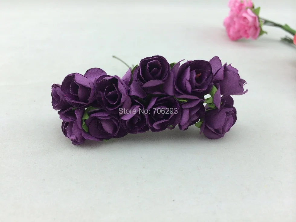 144 шт./лот букет цветов ручной работы из тутовой бумаги/стебель