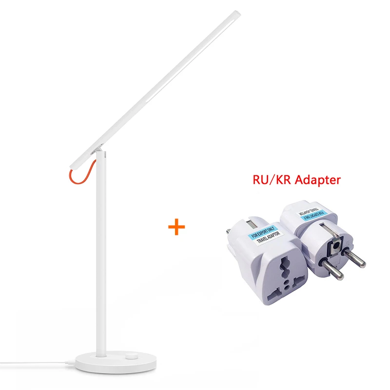 Add RU KR adapter Xiao mi jia mi умный светодиодный настольный светильник Настольная лампа Dim mi ng светильник для чтения Wi-Fi Enab светодиодный светильник для работы с Alexa mi Home APP управление - Цвет: Add RU KR adapter