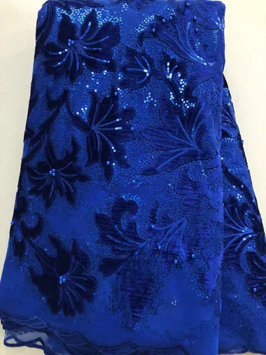 2019 Latest French net Laces with velvet fabric Fabrics High Quality Tulle African Fabric Nigerian Wedding CLL3743 wine | Дом и сад
