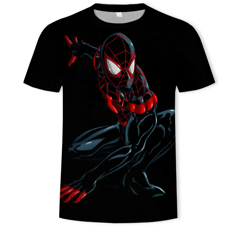 2019 Новая летняя футболка супергероя Marvel 3D Супермен/Человек-паук/Бэтмен Мужская с