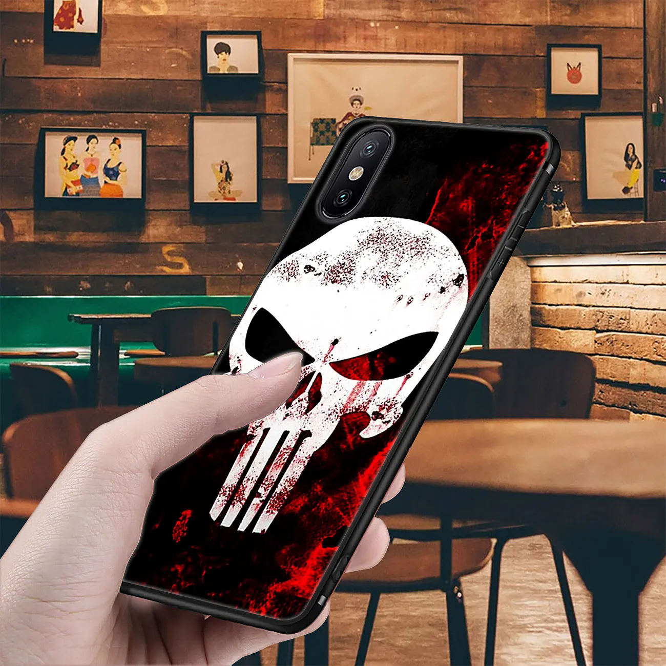 Мягкий силиконовый чехол YIMAOC The Punisher для iPhone 11 Pro XS Max XR X 6 6S 7 8 Plus 5 5S SE 10 из ТПУ с