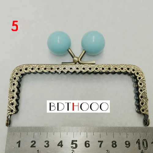 Металлическая рама для кошелька карамельных цветов 10 шт./лот 5 см ручка