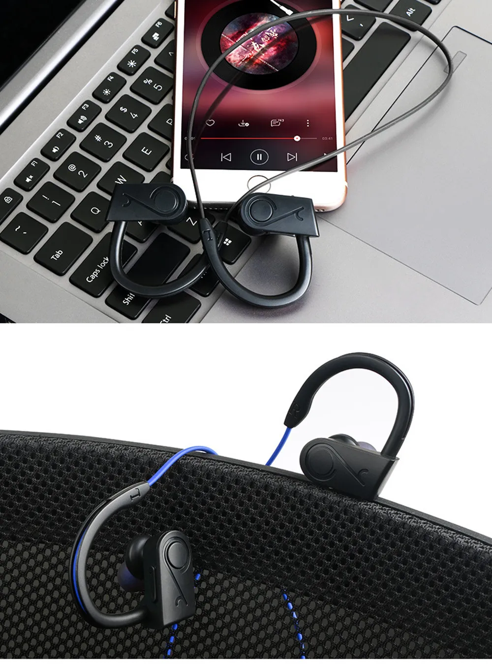 XEDAIN Bluetooth наушники водонепроницаемые беспроводные Bluetooth наушники спортивные бас гарнитура с микрофоном для телефона iPhone xiaomi наушники