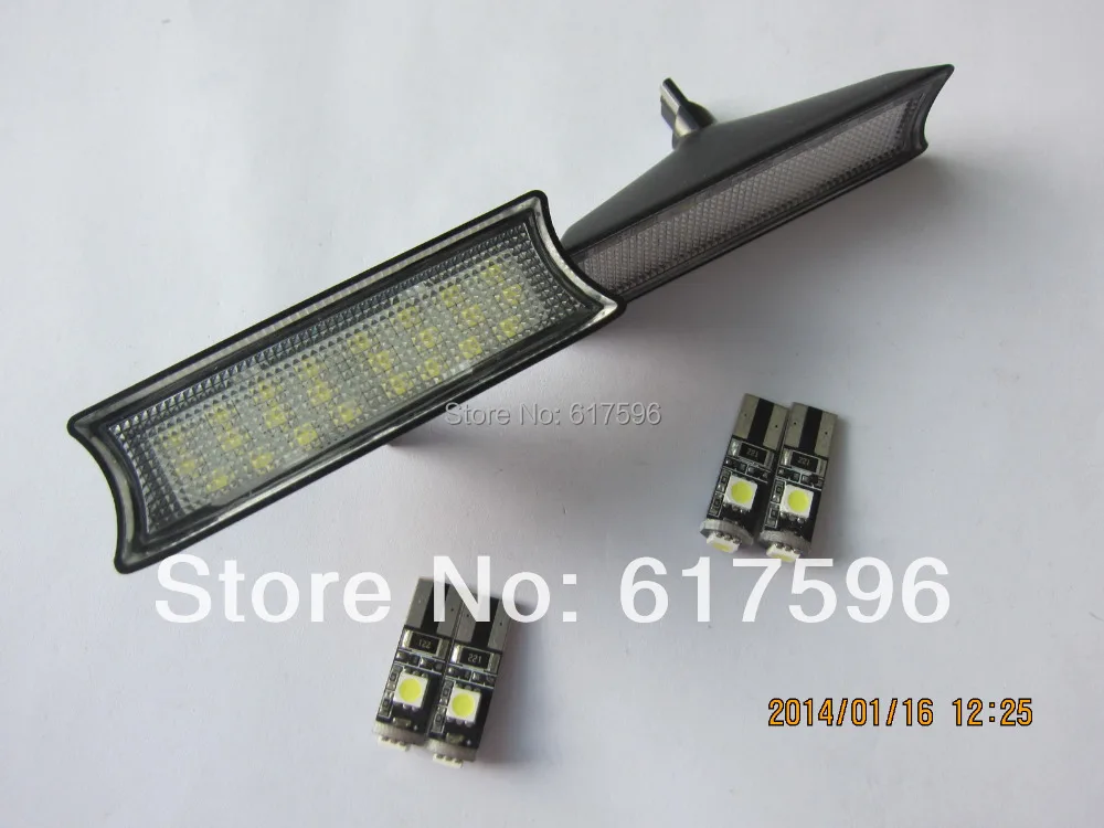 6 шт. белые светодиодные лампы для чтения передней и задней дорожной карты |