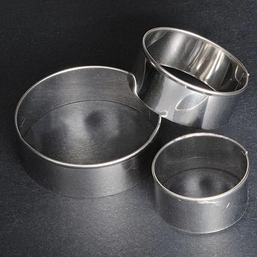 HOT 3Pcs/set Stainless Steel Round Circle Cookie Fondant Cake Gum Paste Mould Cutter 91MI | Дом и сад