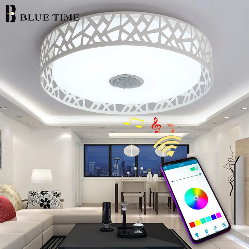 Многоцветная современная светодиодная люстра D43cm акриловая Потолочная