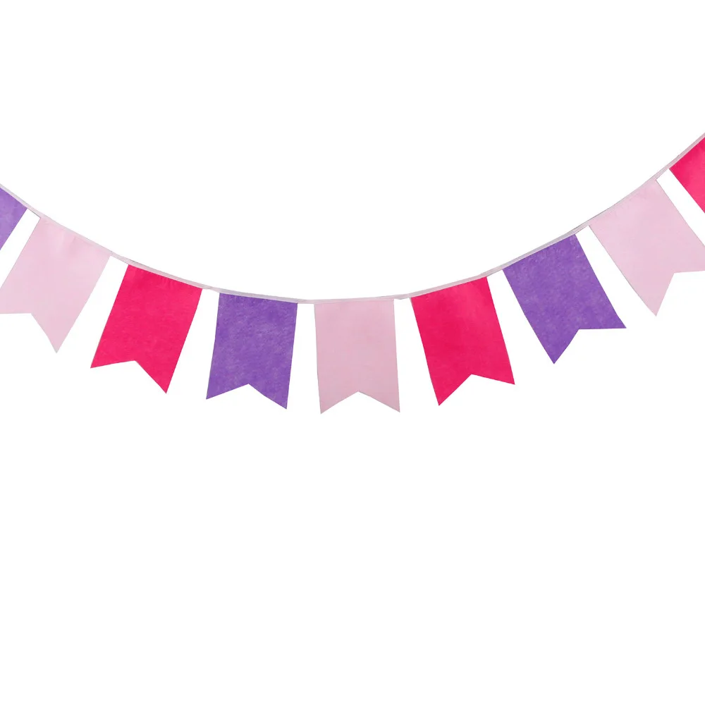 Фетровая гирлянда 3 5 м 12 флагов|baby shower|personalized weddingdecoration baby shower |