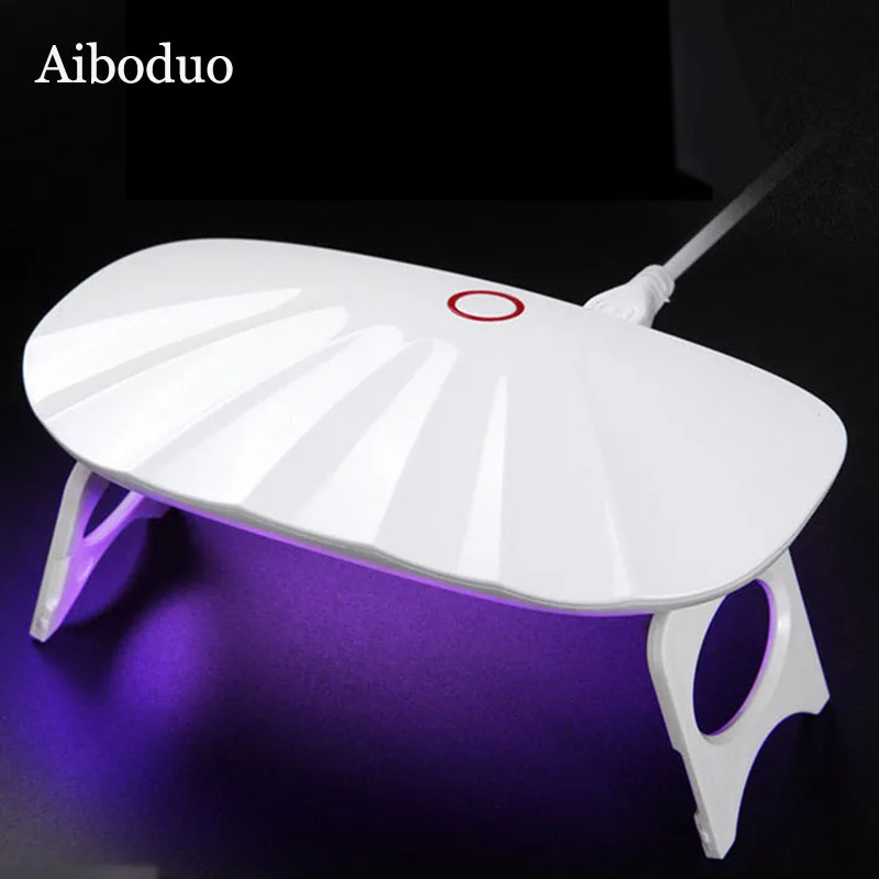 Aiboduo 6 Вт мини лампа для ногтей УФ светодиодный корпус форма Лампа гель лак