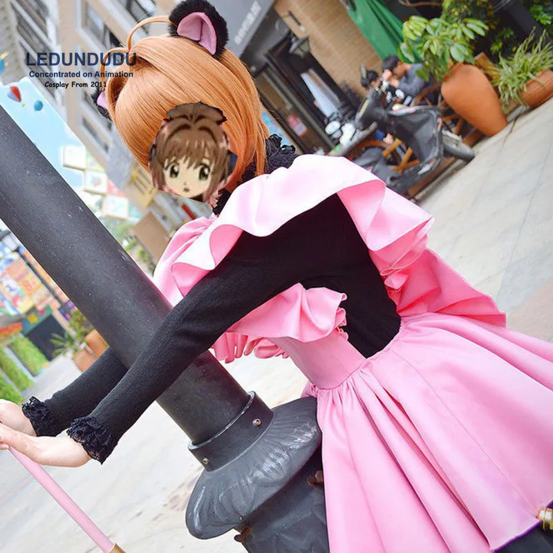 Новинка 2017 карточный чехол косплей костюмы сакуры милая карточка с кошкой Сакура