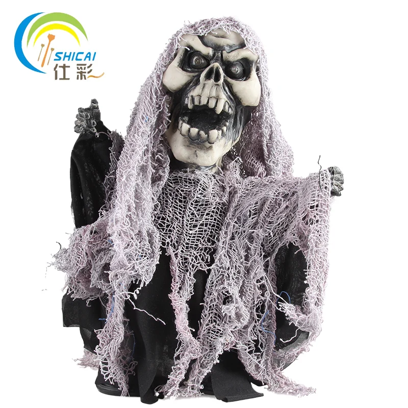 Бесплатная доставка шагающий Скелет с подсветкой украшение на Хэллоуин для бара