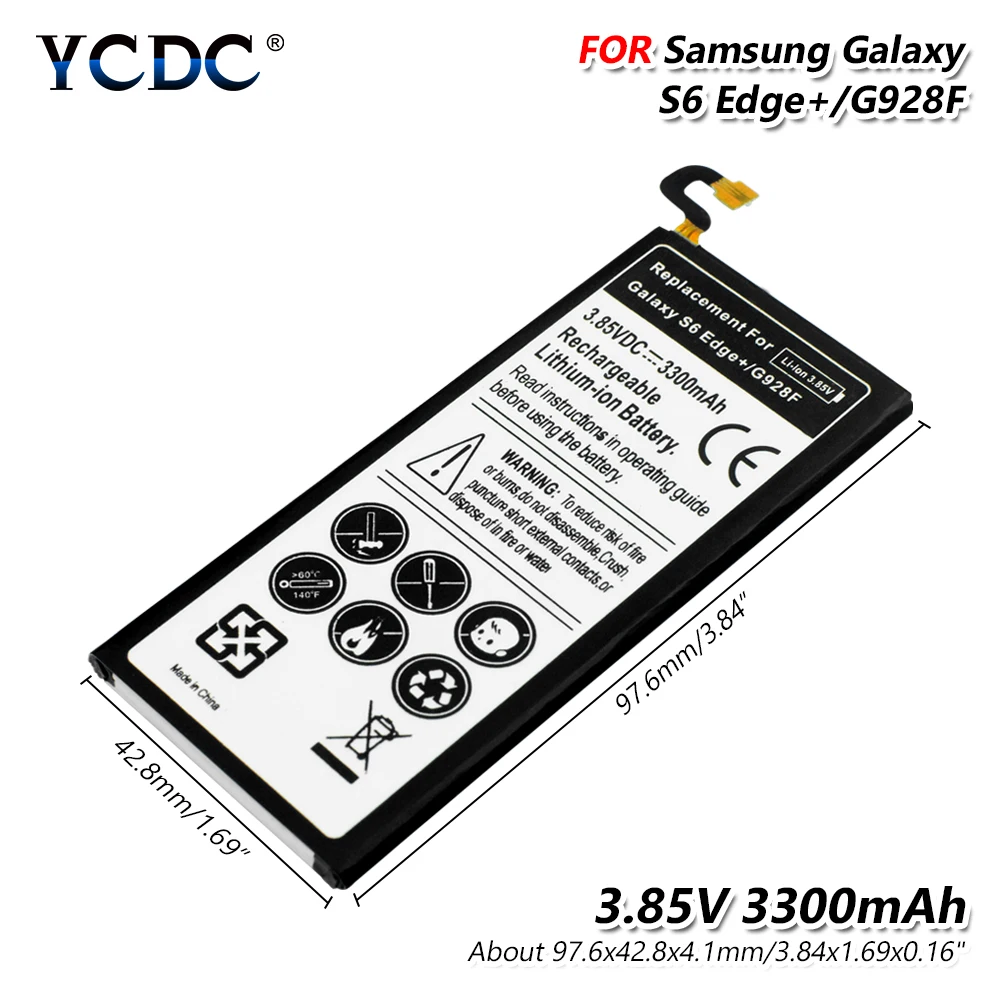 Оригинальный сменный аккумулятор DC 3 85 В 3300 мАч для Samsung Galaxy S6 Edge Plus + G9280 G928F G928P G928T