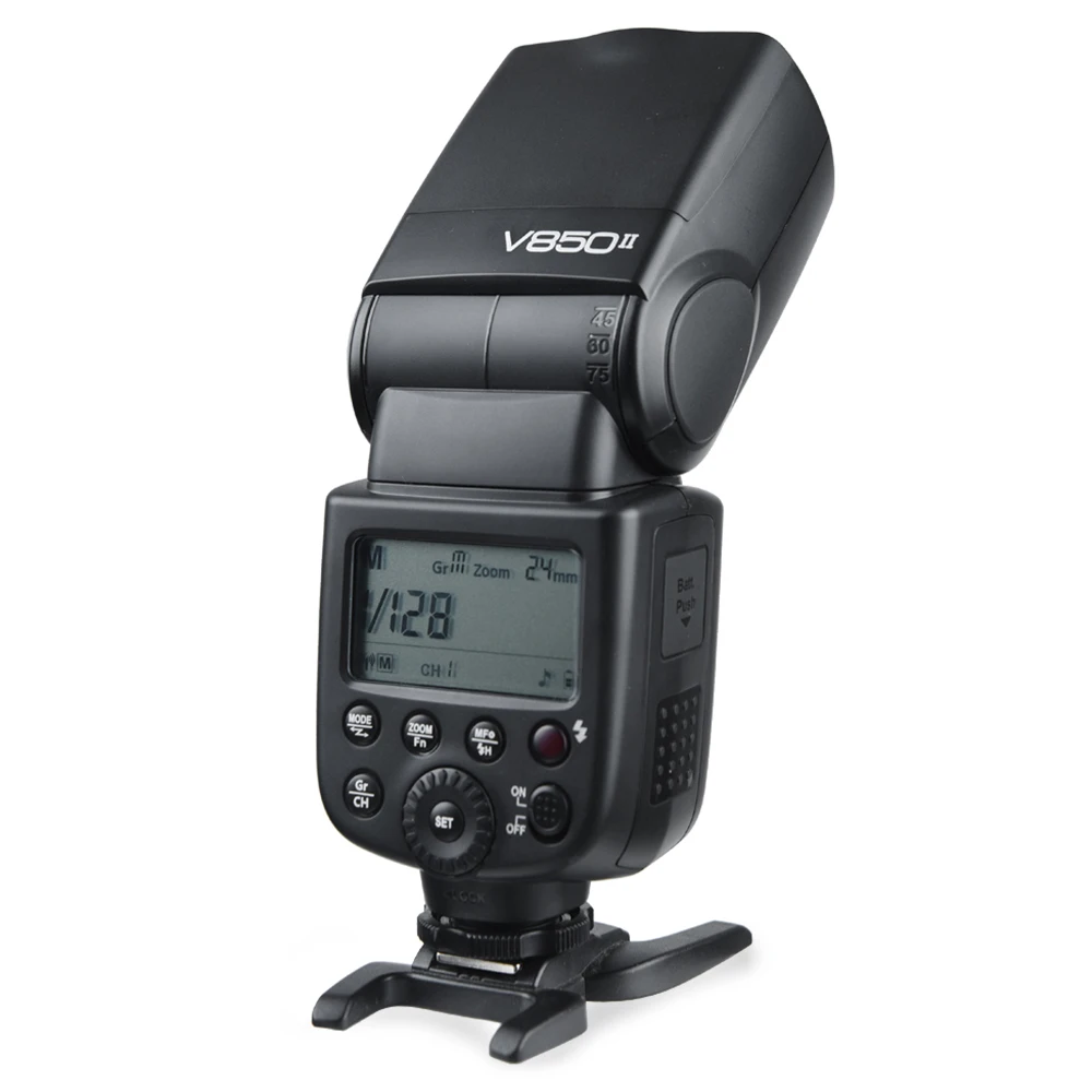 Godox Винг V850II Камера вспышки Speedlite с 2000 мАч литий ионный Батарея 5600 К +/ 200 для Canon nikon