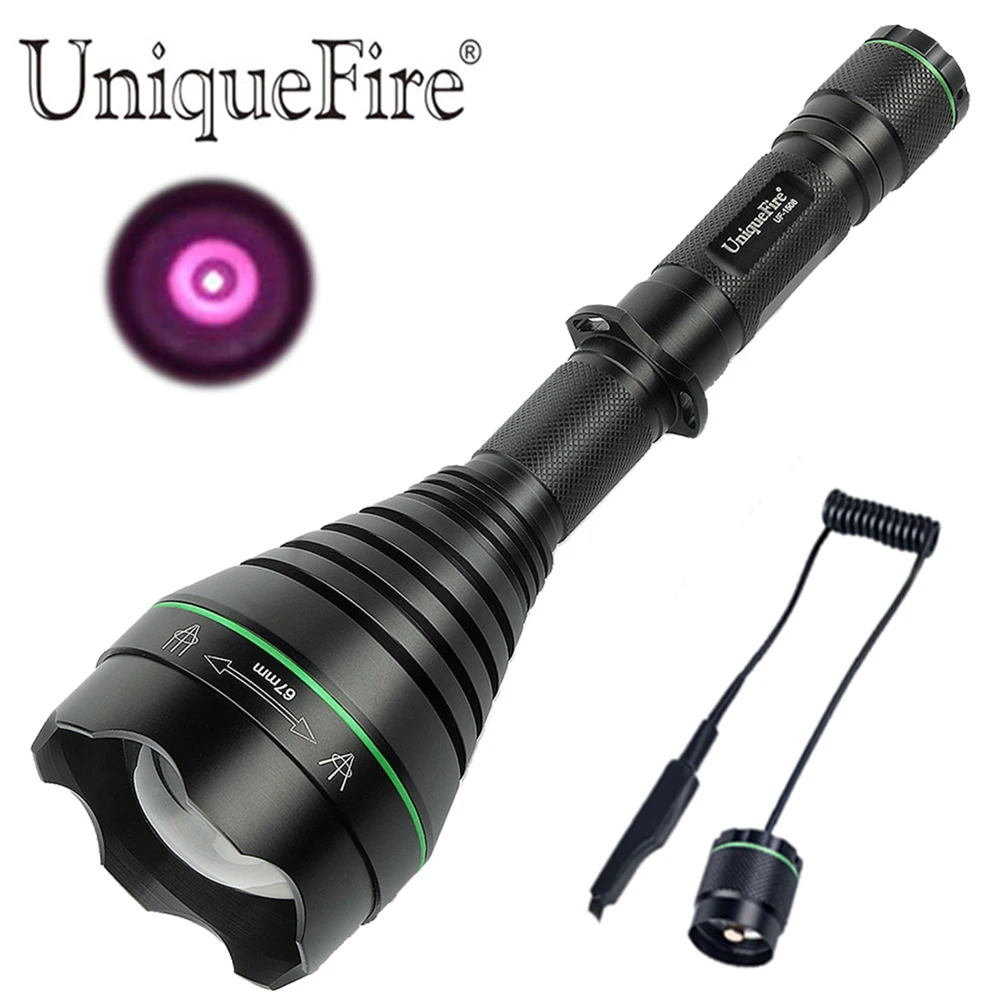 UniqueFire инфракрасный 940nm охотничий светодиодный фонарь UF 1508 T67 фокусирующий с