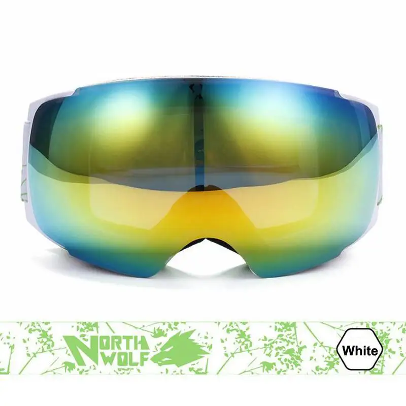 Сменные линзы профессиональные лыжные очки двойные UV400 Анти-туман большой