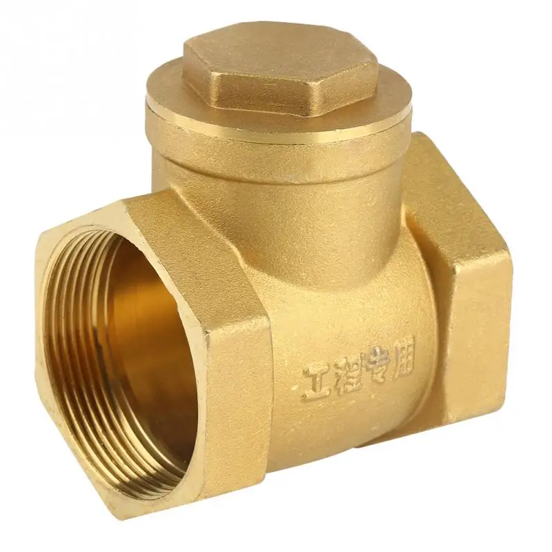 

Check Valve DN50 Female Thread Brass Non-return Swing Check Valve 232PSI Prevent Water Backflow