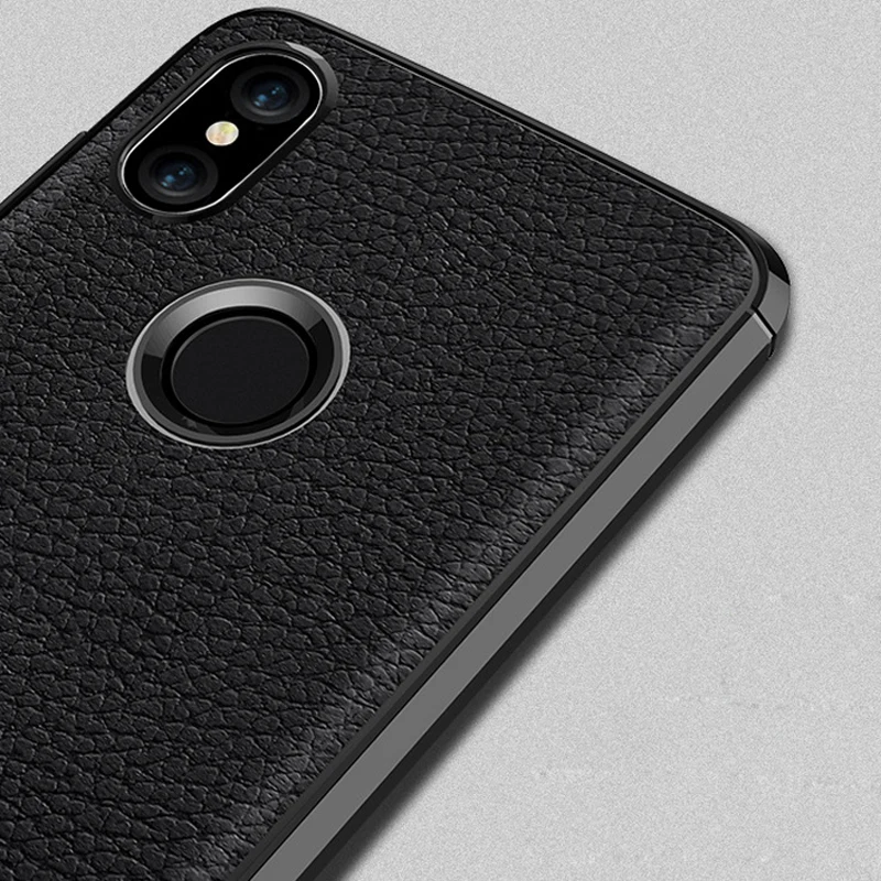 Кожаный чехол для телефона с рисунком личи Xiaomi Redmi Note 5 Pro Чехол тонкий Силиконовый