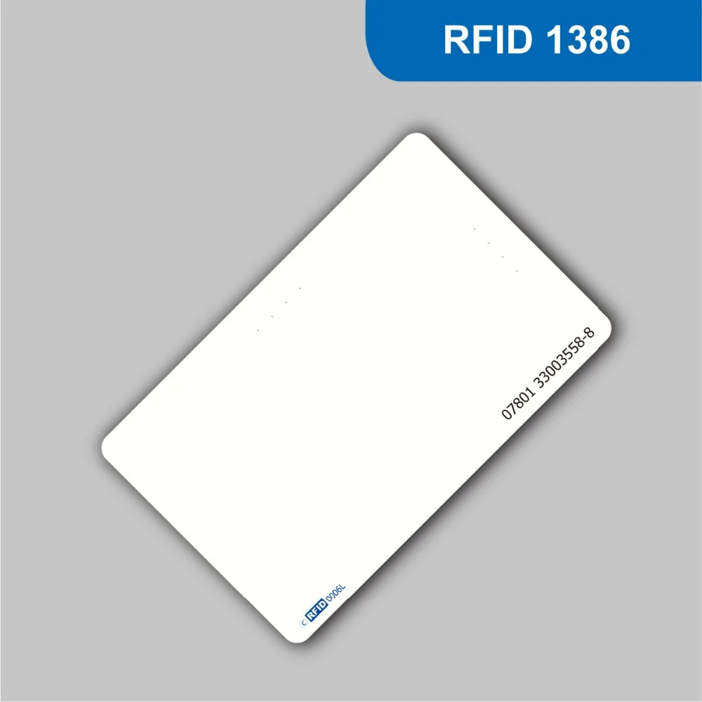 RFID смарт тег пустой белый ПВХ карты 125 кГц 26Bit формат H10301 для контроля доступа