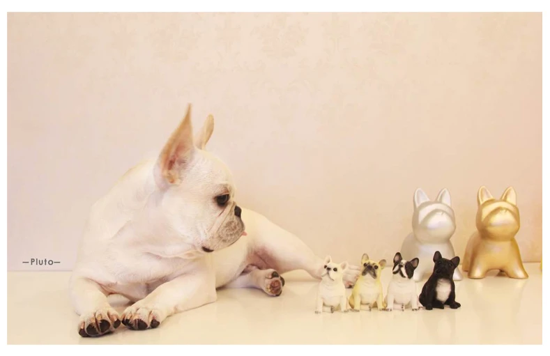 Статуя бюст ESTARTEK в виде французского бульдога из натуральных животных коллекция