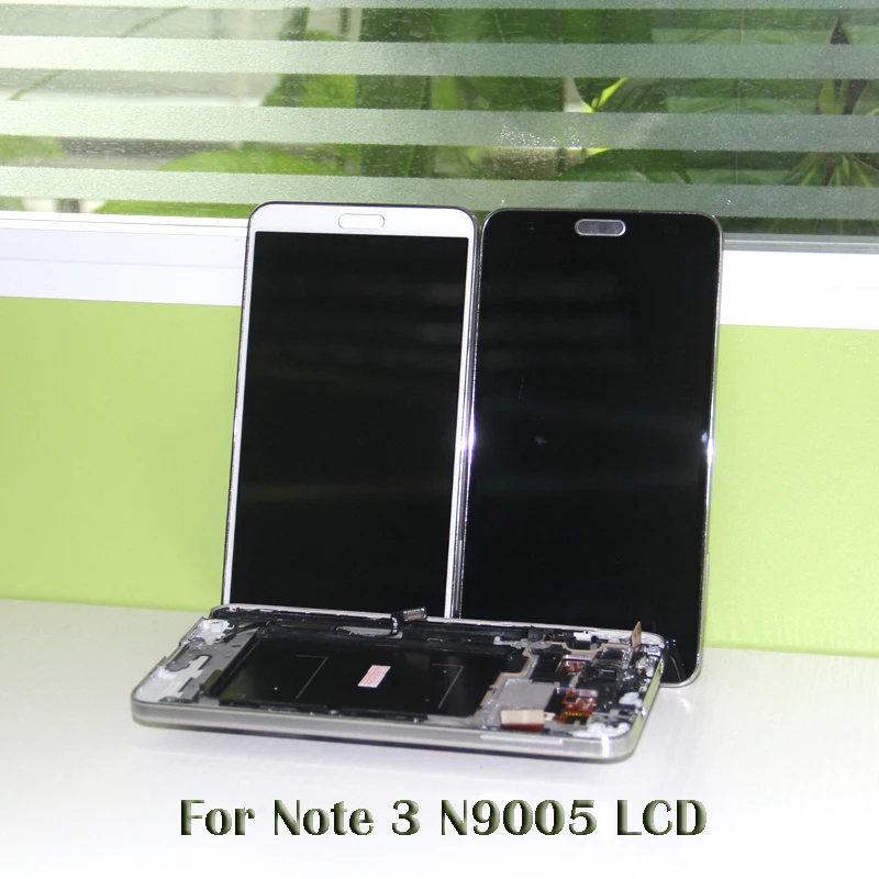 Для Samsung Galaxy NOTE 3 Note III N9005 ЖК-дисплей сенсорный экран с дигитайзером рамка для