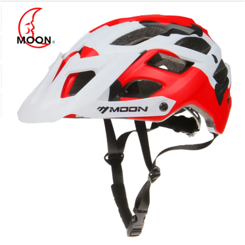 Красный MOON Bike шлемы интегрированные уличные спортивные велосипедные шлемы общее безопасное оборудование для верховой езды велосипедный шлем для взрослых a40 - Цвет: Красный