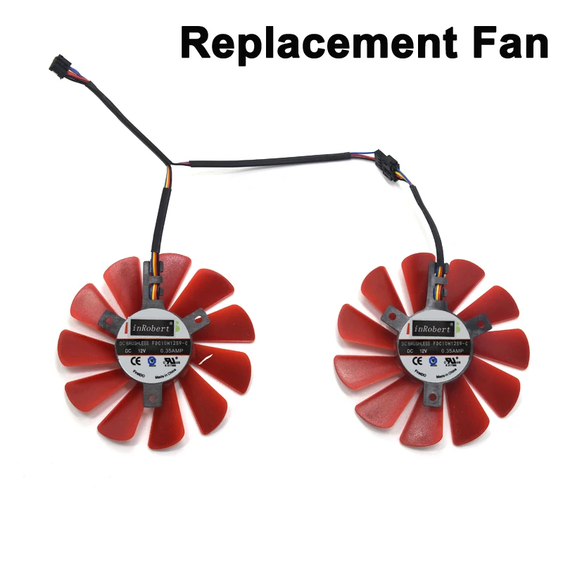 Replacement Fan 85 мм FDC10U12S9-C FDC10H12S9-C RX 470 охлаждающий вентилятор для его RX 470 IceQ X2 Turbo 4 Гб RX 470 IceQ X2 OC 4GB RX474 RX570 RX574 RX580 - Цвет лезвия: Replacement Fan