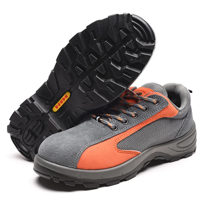 Мужская Рабочая безопасная обувь Открытый стальной носок военный ботинки