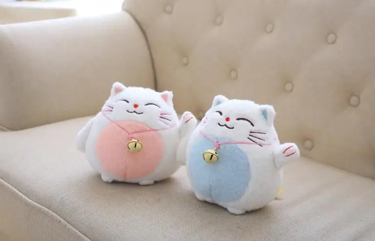 1 шт. Kawaii 18 см Фортуна кошка плюшевые игрушки Счастливый Кот панда плюшевые животные куклы игрушки украшение автомобиля подарки