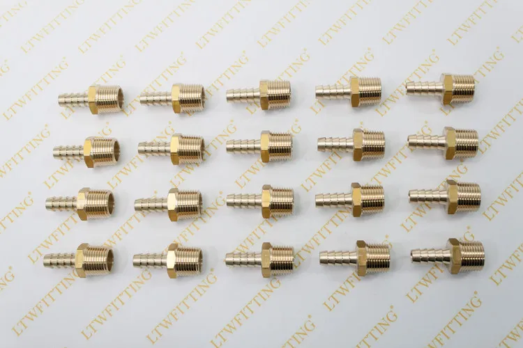 LTWFITTING латунь Соединительная муфта 5/16 &quotшланг Барб x 3/8&quot Мужской NPT Топливный Газ