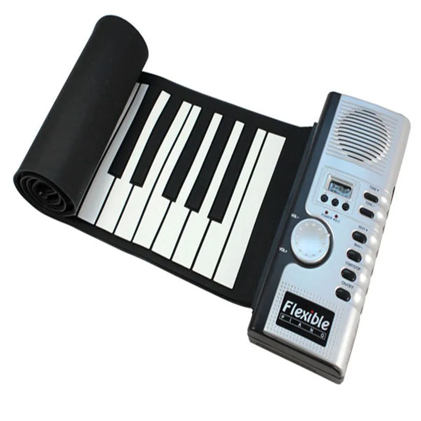 Мягкий синтезатор MIDI Del Roll Up 61 электронная клавиатура для пианино микрофон td919