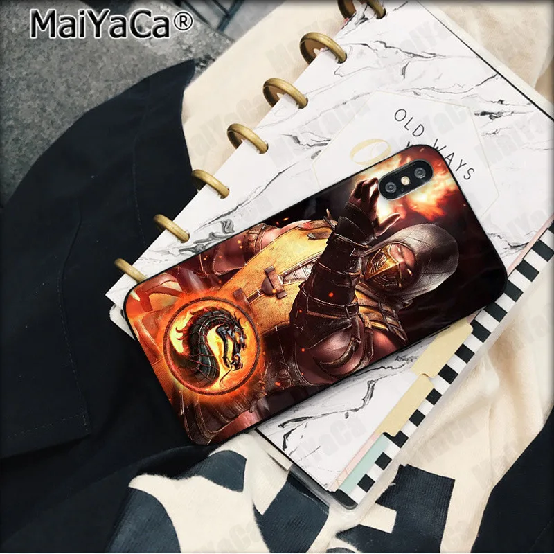 MaiYaCa Mortal Kombat черный ТПУ чехол для телефона Apple iphone 11 pro 8 7 66S Plus X XS MAX 5S SE XR