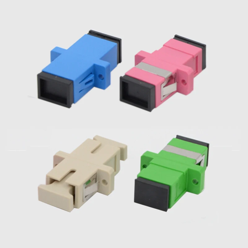 100 шт./лот SC/PC OM4 Simplex многомодовый волоконно оптический адаптер SC