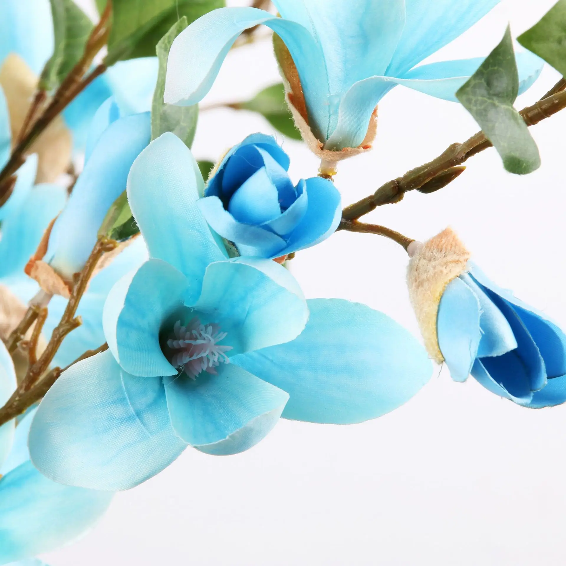 Изысканные искусственные стебли цветов длиной 90 см цветок магнолии украшен для