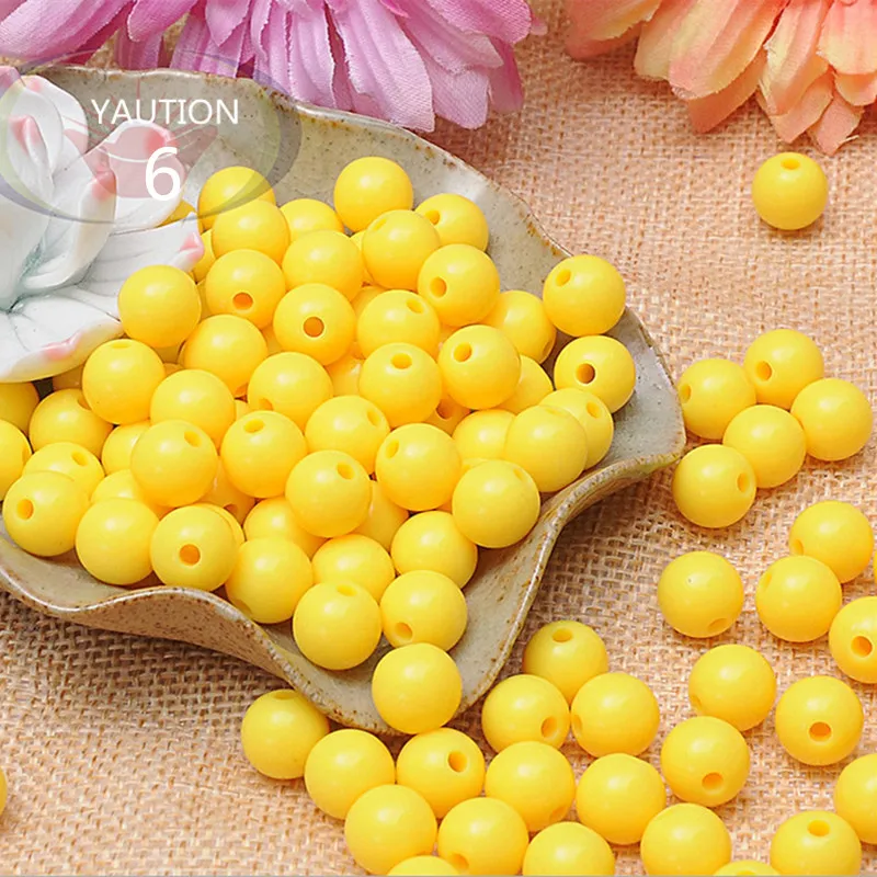 4mmbeads6 500 шт изысканный 4 мм биконовый Круглый акриловый разделитель бусины для ювелирных изделий маркировка DIY ожерелье и браслет(Цвет: опционально - Цвет: 4mmbeads6