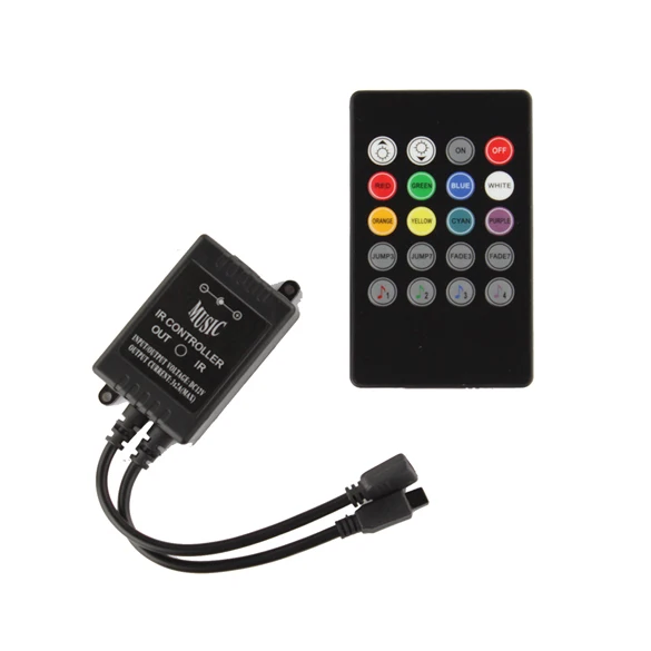 Музыкальный ИК контроллер 20key дистанционный звуковой датчик для 3528 5050 RGB