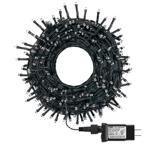 Водонепроницаемая светодиодная гирлянда, 10 м, 20 м, 30 м, 50 м, 100 м, 24 В, ЕС, США, уличная Гирлянда для украшения рождественской елки, рождественской вечеринки, свадьбы