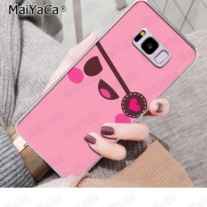 MaiYaCa милый имбирный пицца бант Кот kawaii чехол для телефона модный Samsung S9 plus S5 S6 S6edge