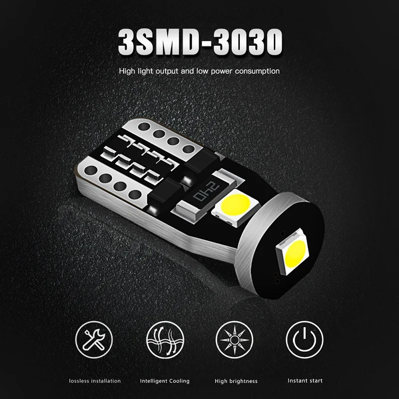 10x W5W T10 194NA 161 558 161B 365 3030 Чипы SMD светодиодный светильник лампы для автомобилей Ford F
