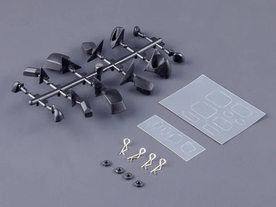Ewellsold 1/10 RC части автомобиля 1/10 RC автомобиль корпус зеркальная лампа серии/светодиодный светильник приспособление 1 компл./лот