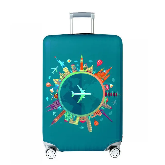 R-Luggage cover HMUNII чехол на колесиках, чехол для костюма, пылезащитный чехол из эластичной ткани, защитный чехол для багажа, Suitable18-32 дюймов, аксессуары для путешествий - Цвет: R-Luggage cover