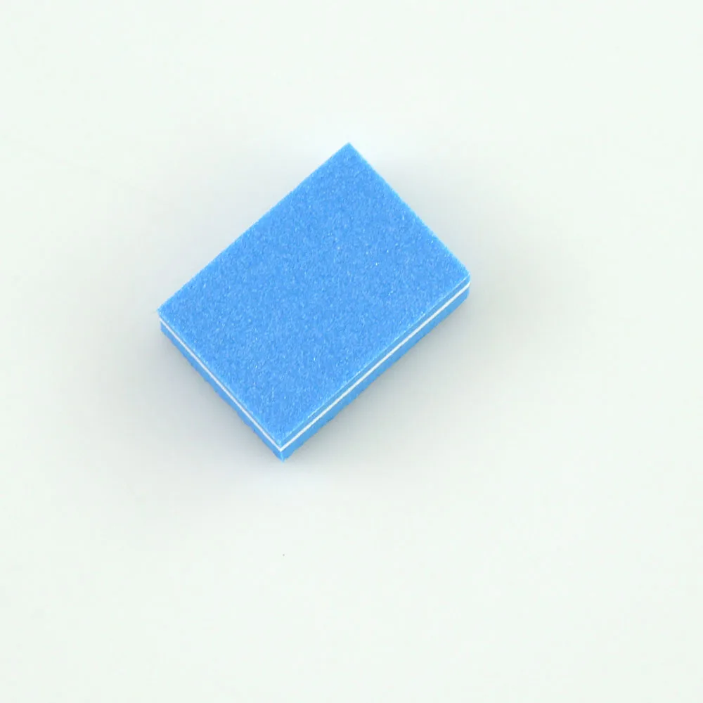 Blue 20 шт./лот, Мини пилочка для ногтей, губка для шлифовки ногтей, блоки для удаления кутикулы, УФ Гель-лак, пилки для маникюра, пилки для ногтей, инструменты для красоты - Цвет: Blue