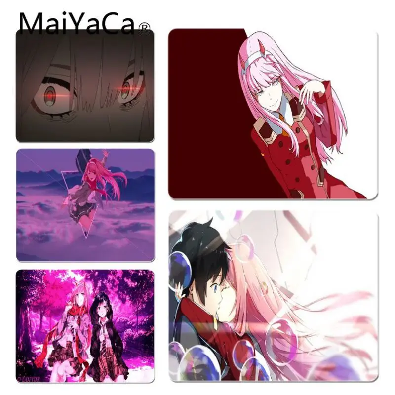 MaiYaCa ваши собственные коврики FranXX Zero два мышки компьютерный Аниме Коврик для мыши