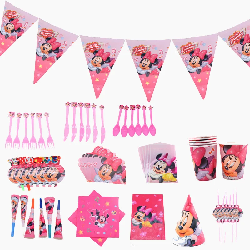 Тема Минни Мауса Детские посуда наборы для ухода за кожей на день рождения