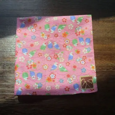 Женский, мужской, Детский носовой платок furoshiki хлопок /с принтом 35 см/много использования - Цвет: 46