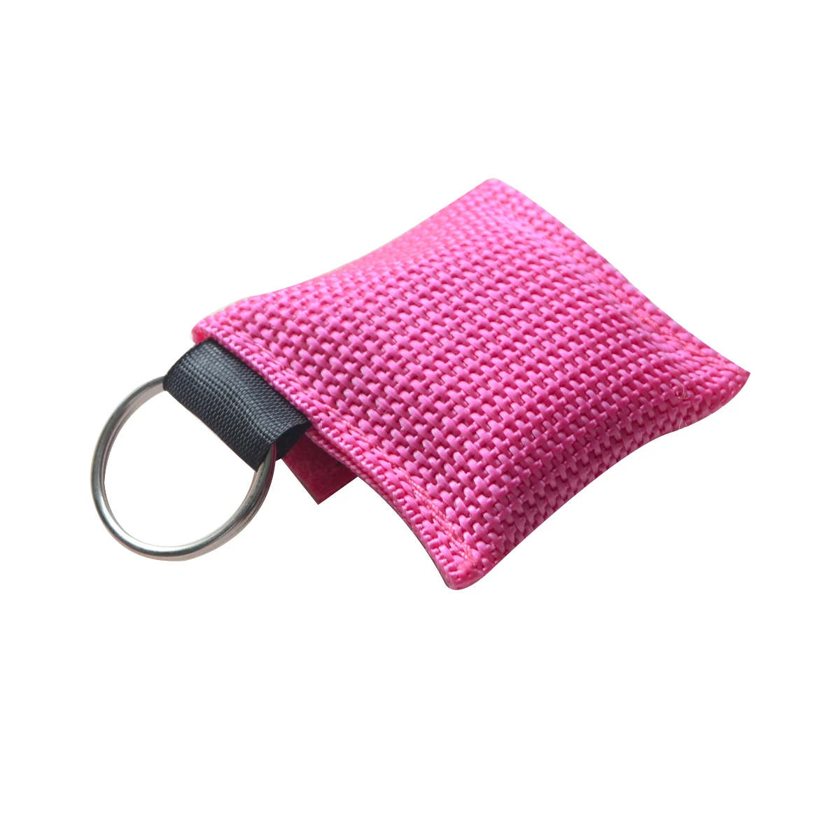 

40pcs New CPR Face Shield With Keychain Disposable First Aid Skill Training One-way Valve Health Care Tool Pink Color