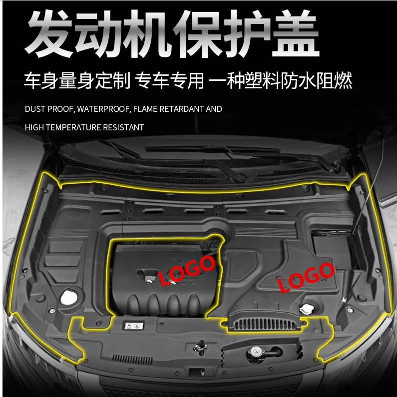 Лидер продаж новинка 1 шт. пластиковая защитная крышка автомобильного двигателя
