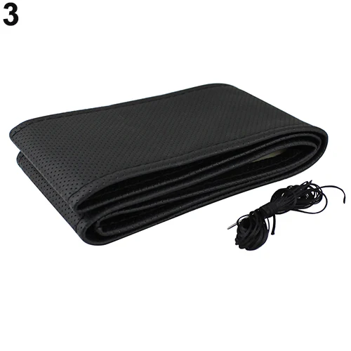 Чехол на руль DIY из мягкой искусственной кожи с иголкой и ниткой|steering wheel cover|auto