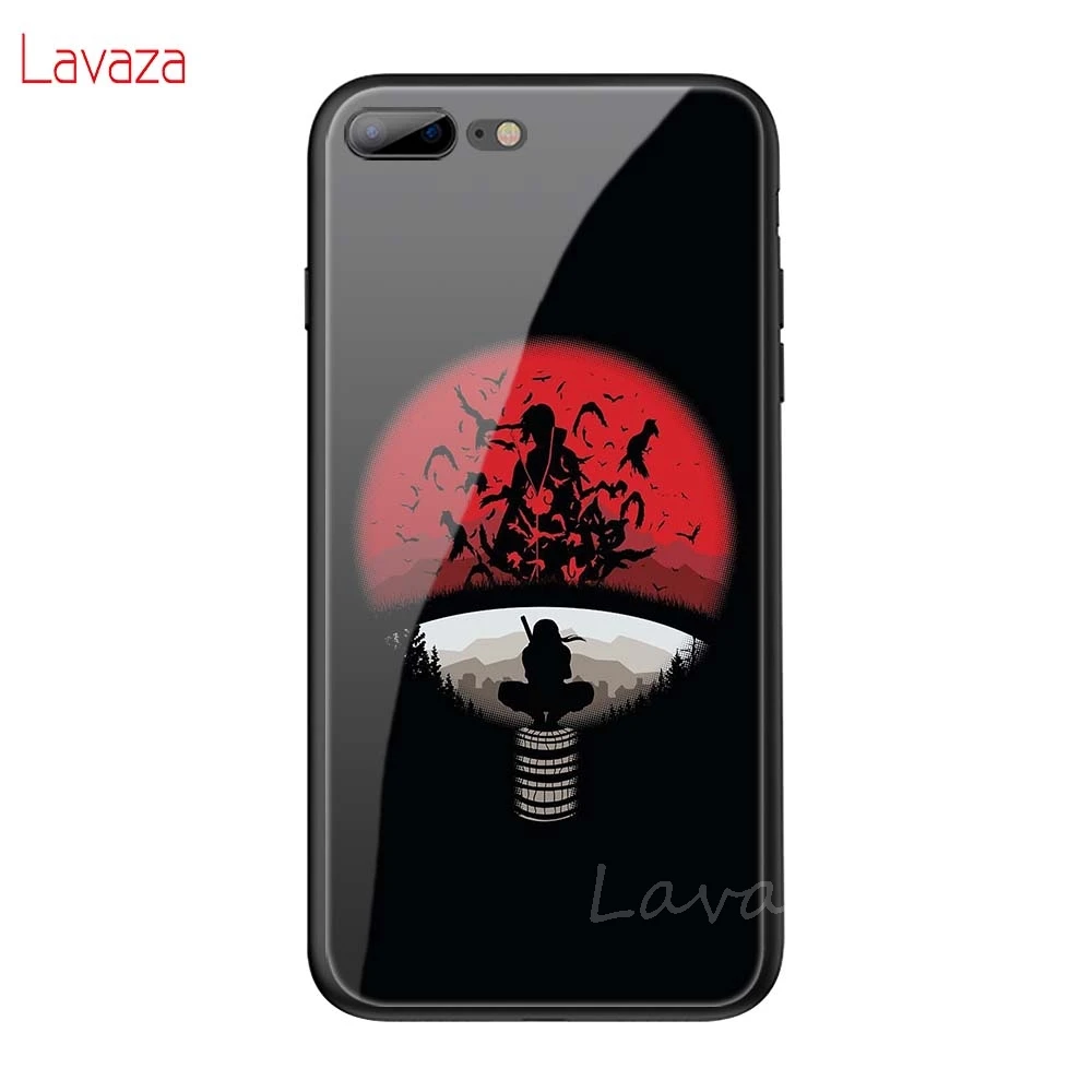 TG12 Lavaza Наруто Итачи Учиха закаленное стекло мягкий чехол для iPhone 6 6S 7 8 Plus 5 5S SE XR X XS 11 Pro MAX чехол - Цвет: TG12