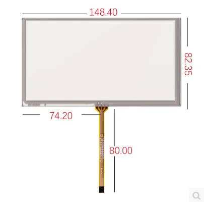 Polegada Touchscreen Resistência A061vw01 v0 148*82 mm 10 Peças Lote 148.4*82.35 Milímetros Novo 6.1