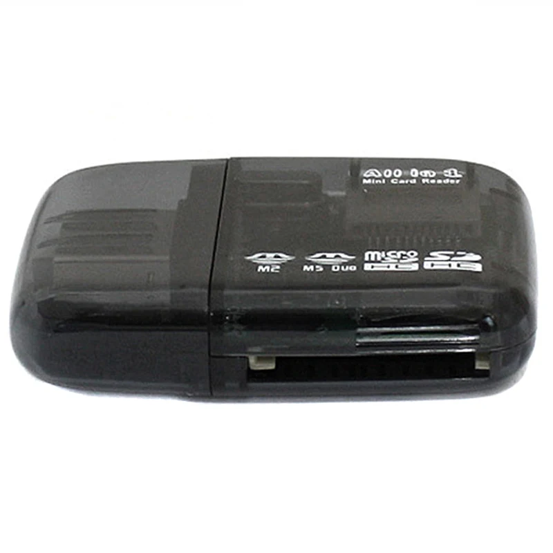 Устройство чтения карт памяти SD/SDHC Micro-SD/TF MS-Duo M2 черное USB 2 0 Кардридеры и адаптеры |