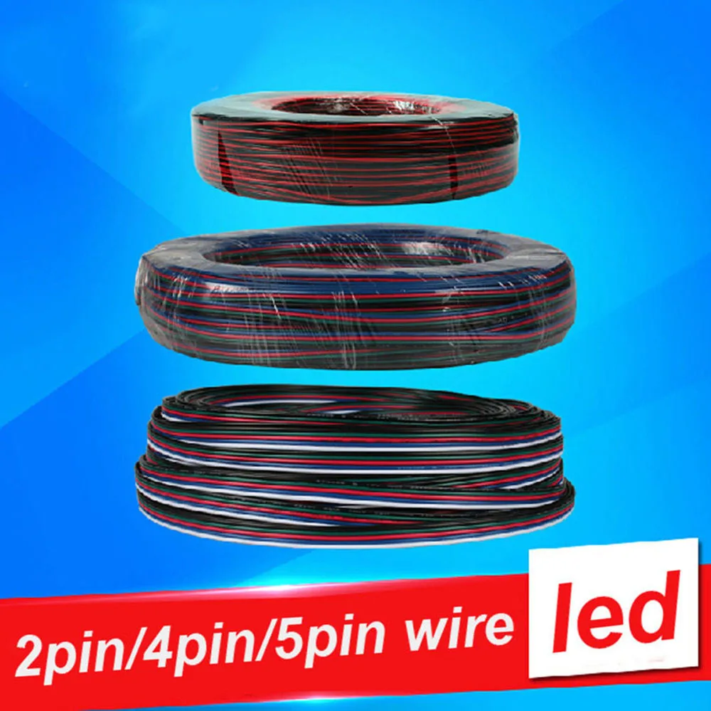 5 м 20 30 2 контактный 4 удлинитель 18AWG 20AWG 22AWG Электрический провод из луженой меди